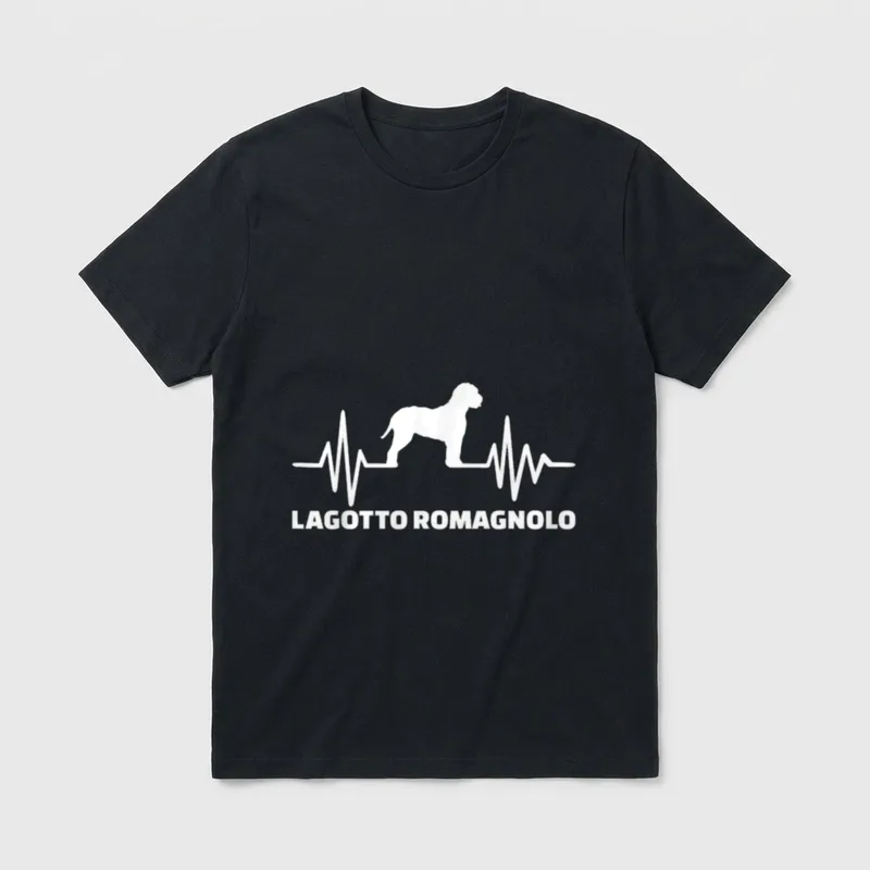 Lagotto Romagnolo T-Shirt 0066 – Klassisches T-Shirt in Schwarz
