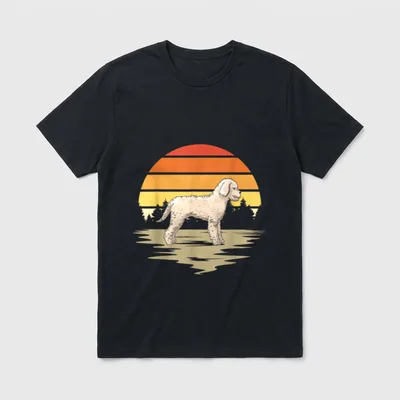Lagotto Romagnolo Retro Wasserhund T-Shirt – Klassisches T-Shirt in Schwarz