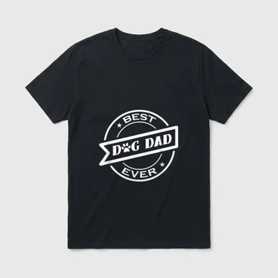 Lustiges Bester Hunde Papa T-Shirt – Klassisches T-Shirt in Schwarz