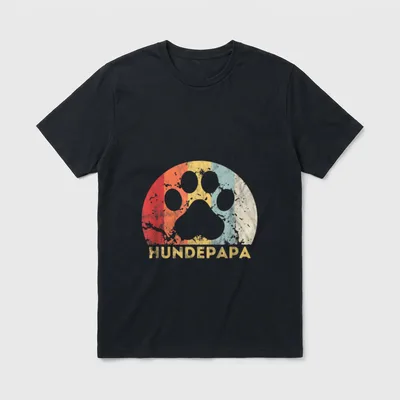 Hundepapa Herrchen Hundezüchter Hundeliebe T-Shirt – Klassisches T-Shirt in Schwarz