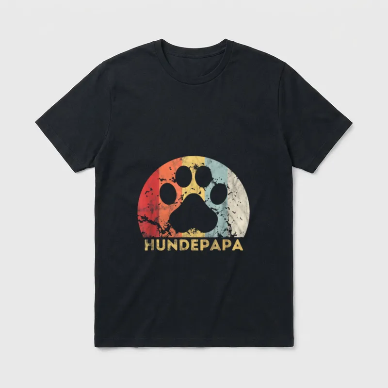 Hundepapa Herrchen Hundezüchter Hundeliebe T-Shirt – Klassisches T-Shirt in Schwarz