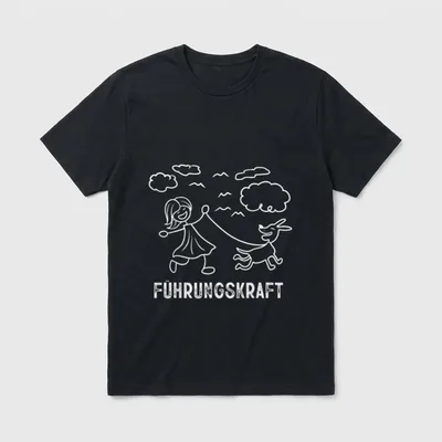 Führungskraft Lustig Hund Tier T-Shirt – Klassisches T-Shirt in Schwarz
