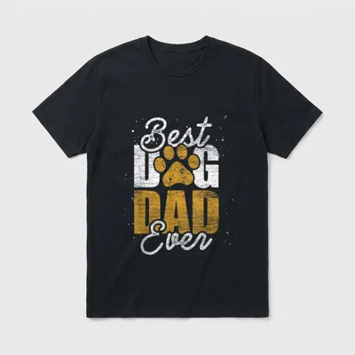 Vatertag Hunde Papa Hund T-Shirt – Klassisches T-Shirt in Schwarz