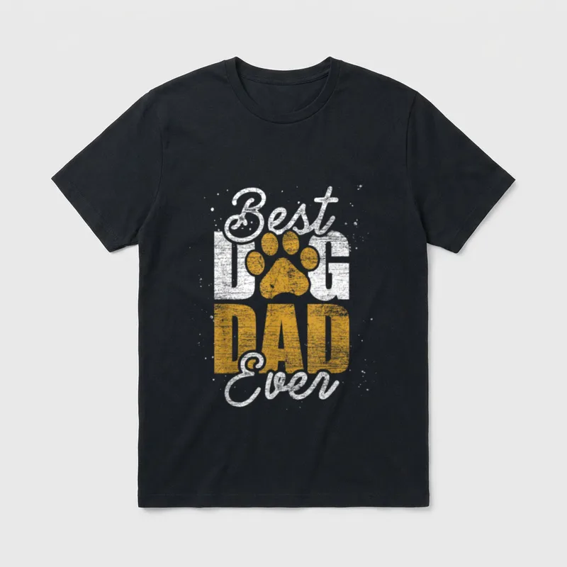 Vatertag Hunde Papa Hund T-Shirt – Klassisches T-Shirt in Schwarz