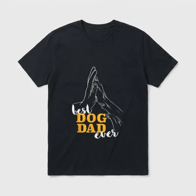 Best Dog Dad Ever I T-Shirt – Klassisches T-Shirt in Schwarz