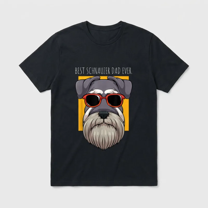 Schnauzer Hund Hunde Besitzer T-Shirt – Klassisches T-Shirt in Schwarz