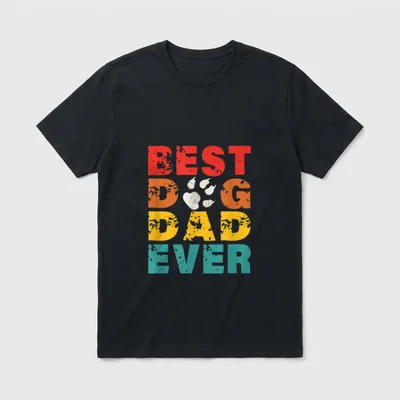 Best Dog Dad Ever Hundepapa T-Shirt – Klassisches T-Shirt in Schwarz