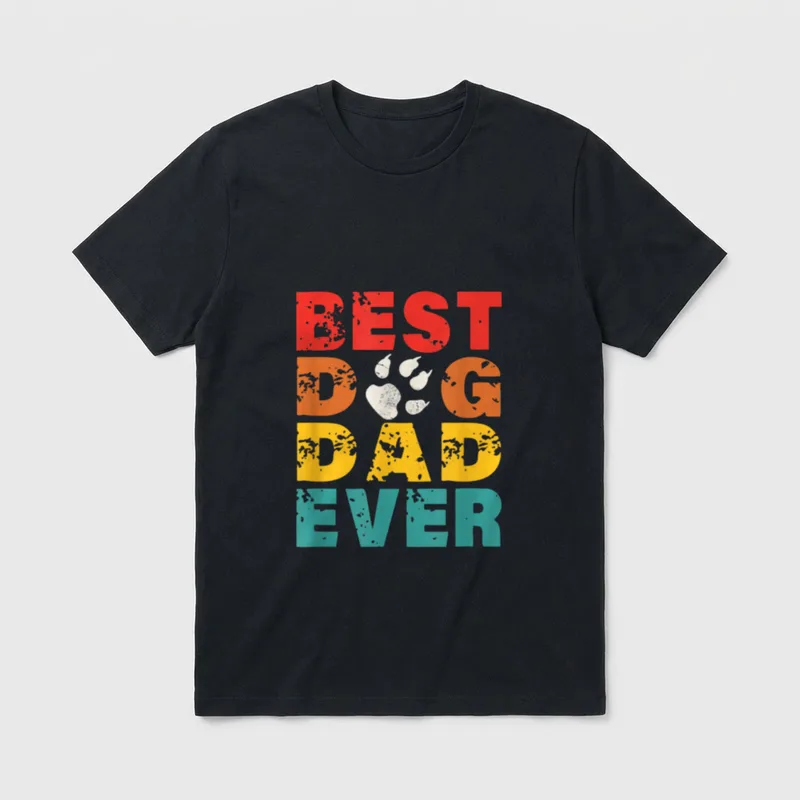Best Dog Dad Ever Hundepapa T-Shirt – Klassisches T-Shirt in Schwarz