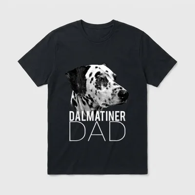 Dog Dad Dalmatiner Hunde T-Shirt – Klassisches T-Shirt in Schwarz