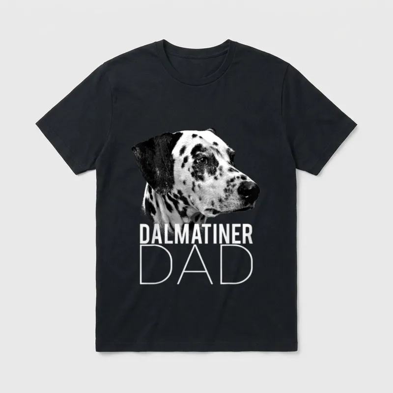 Dog Dad Dalmatiner Hunde T-Shirt – Klassisches T-Shirt in Schwarz