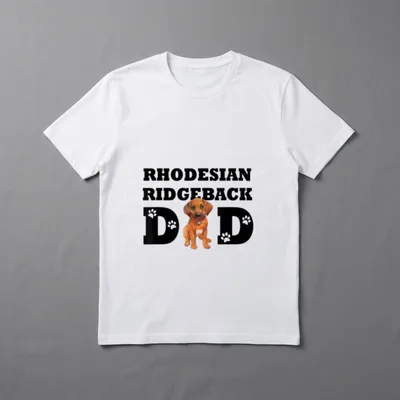 Rhodesian Ridgeback Dad Papa T-Shirt – Klassisches T-Shirt in Schwarz