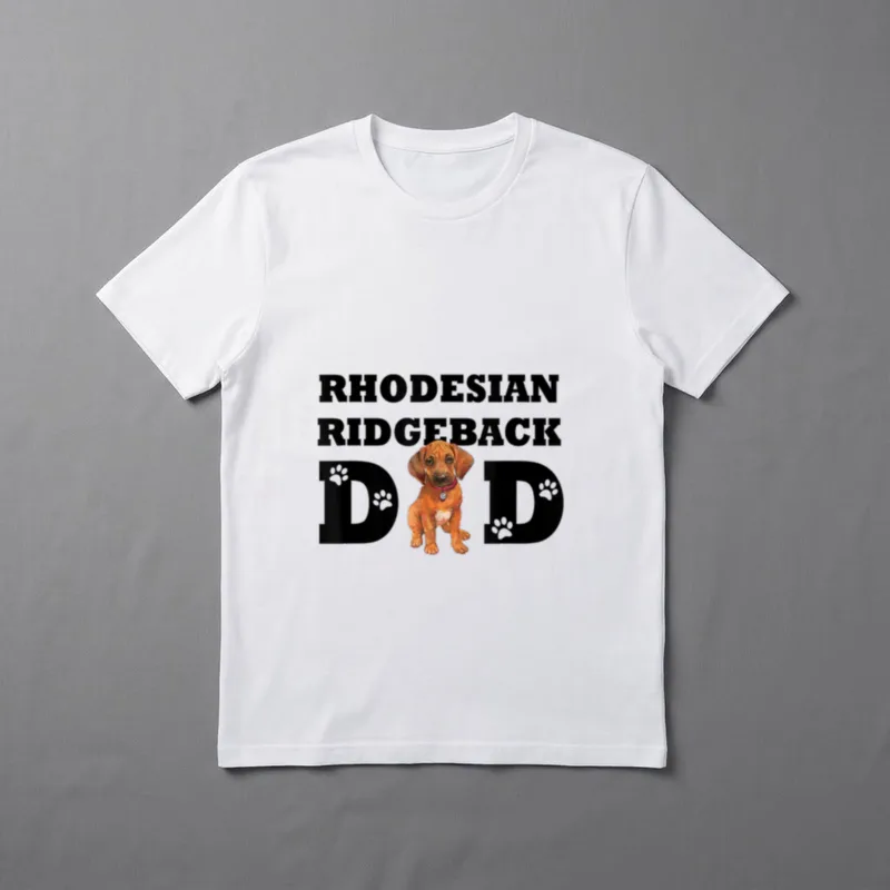 Rhodesian Ridgeback Dad Papa T-Shirt – Klassisches T-Shirt in Schwarz