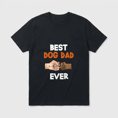 Hunde Bump Fist Hundepapa T-Shirt – Klassisches T-Shirt in Schwarz