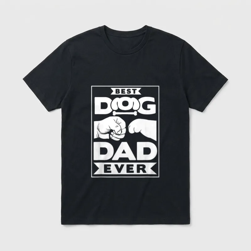Bester Hundepapa Aller Zeiten T-Shirt – Klassisches T-Shirt in Schwarz