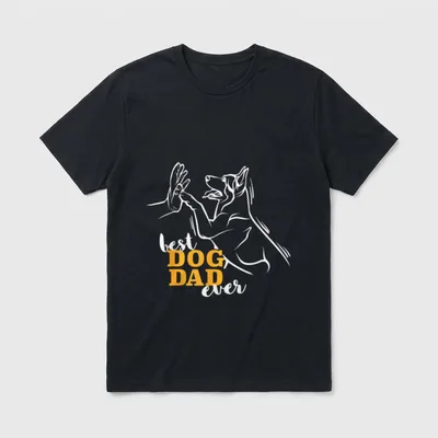 Deutscher Schäferhund Beste Hundepapa T-Shirt – Klassisches T-Shirt in Schwarz