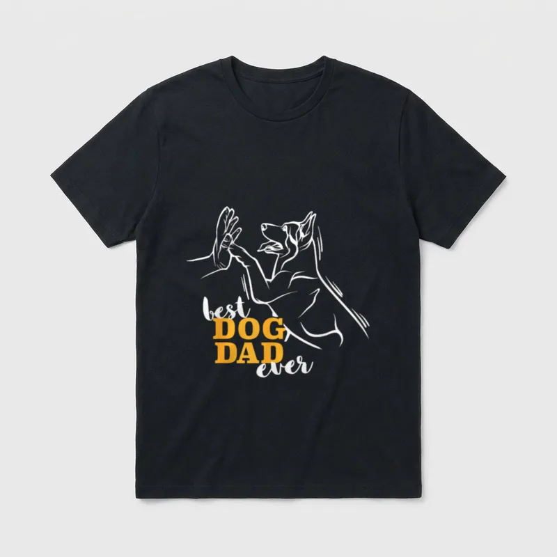 Deutscher Schäferhund Beste Hundepapa T-Shirt – Klassisches T-Shirt in Schwarz