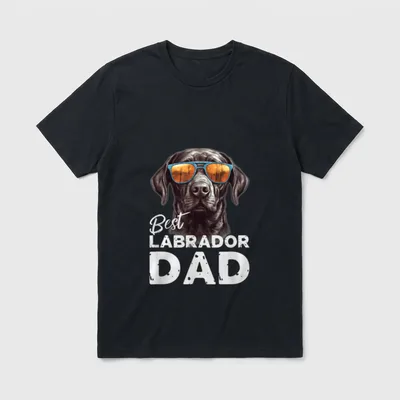 bester Labrador Hundepapa Geschenke T-Shirt – Klassisches T-Shirt in Schwarz
