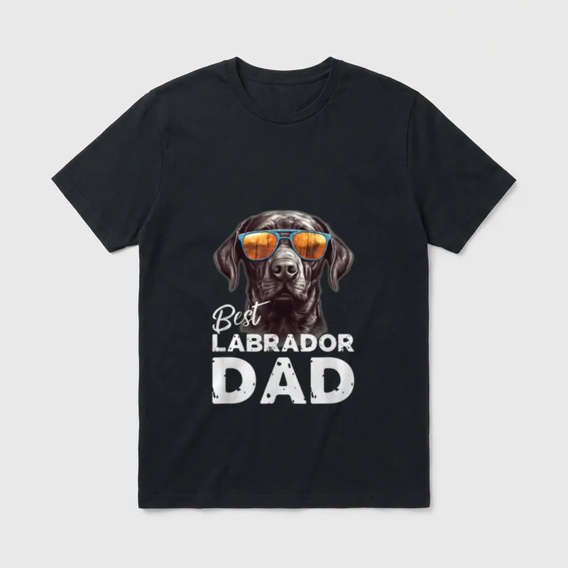 bester Labrador Hundepapa Geschenke T-Shirt – Klassisches T-Shirt in Schwarz