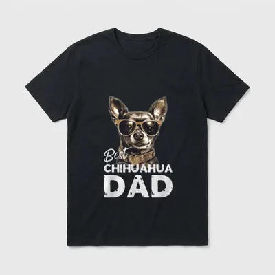 bester Chihuahua Hundepapa Geschenke T-Shirt – Klassisches T-Shirt in Schwarz