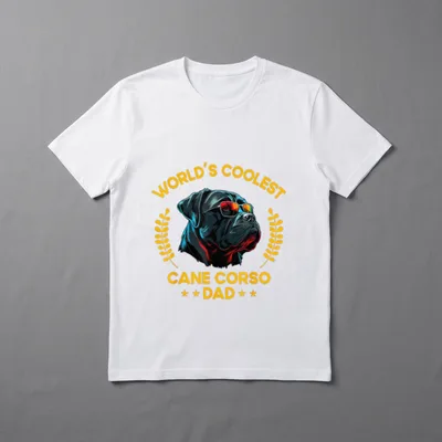 World's Coolest Dog Dad Papa Cane T-Shirt – Klassisches T-Shirt in Schwarz