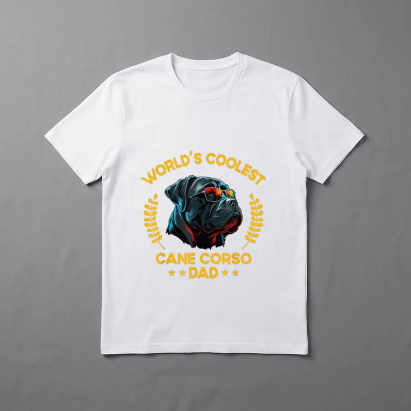 World's Coolest Dog Dad Papa Cane T-Shirt – Klassisches T-Shirt in Schwarz