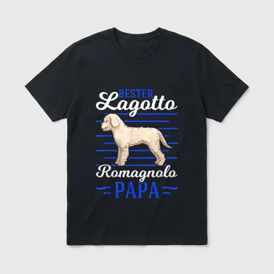 Bester Lagotto Romagnolo Papa T-Shirt – Klassisches T-Shirt in Schwarz