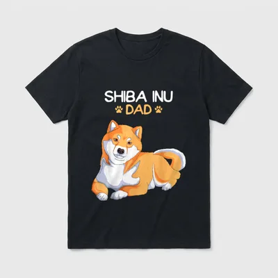 Shiba Inu Dad Hunde T-Shirt – Klassisches T-Shirt in Schwarz