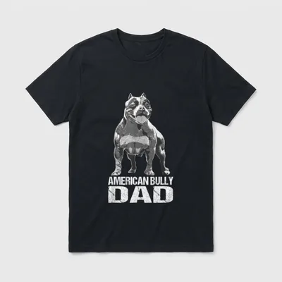 American Bully Dad Hund T-Shirt – Klassisches T-Shirt in Schwarz
