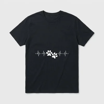 Hundeliebe Hunde Gassi Geh Hundepapa T-Shirt – Klassisches T-Shirt in Schwarz