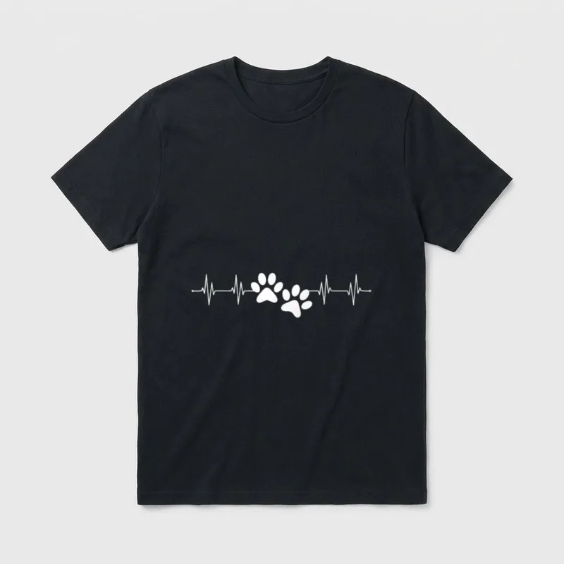 Hundeliebe Hunde Gassi Geh Hundepapa T-Shirt – Klassisches T-Shirt in Schwarz
