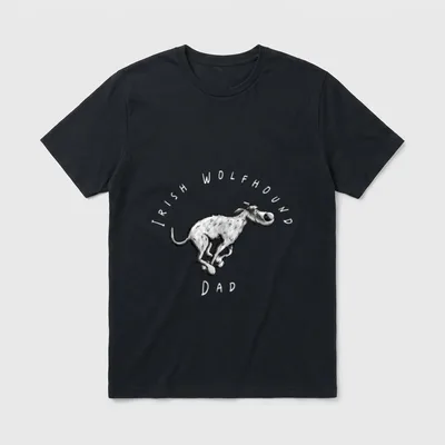 Irischer Wolfshund Dad I T-Shirt – Klassisches T-Shirt in Schwarz