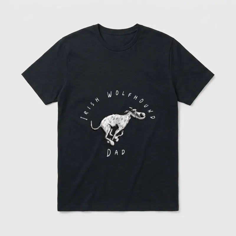Irischer Wolfshund Dad I T-Shirt – Klassisches T-Shirt in Schwarz