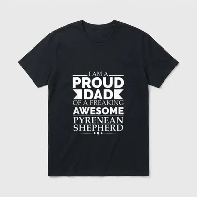 Proud Dad of T-Shirt – Klassisches T-Shirt in Schwarz