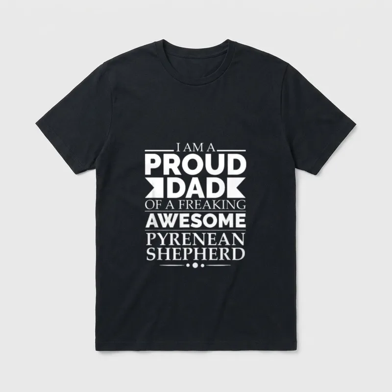 Proud Dad of T-Shirt – Klassisches T-Shirt in Schwarz