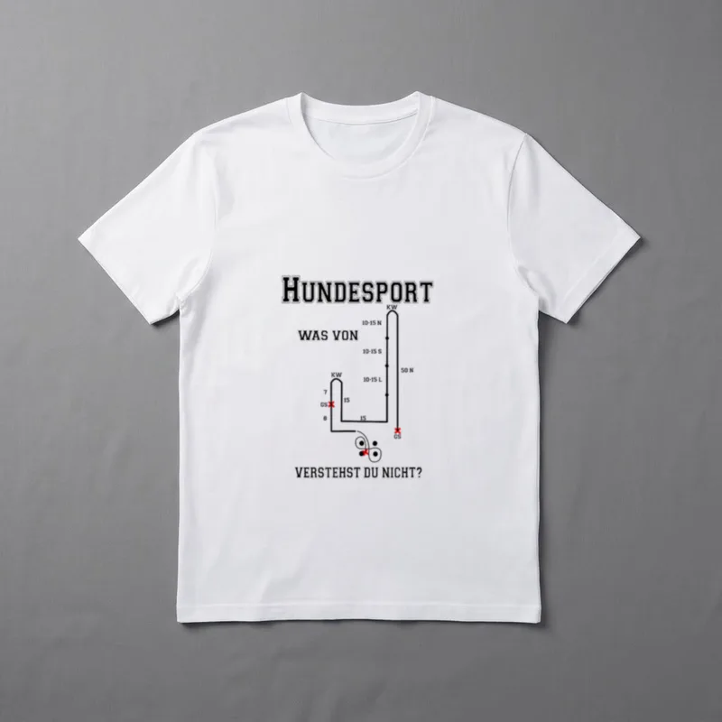 Training T-Shirt Damen – Hundesport Kursplan Skizze mit der Frage Was von verstehst du nicht – Klassisches T-Shirt in Schwarz