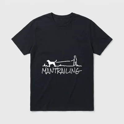 Suchhund Findehund Mantrailing Hund T-Shirt 0004 – Klassisches T-Shirt in Schwarz