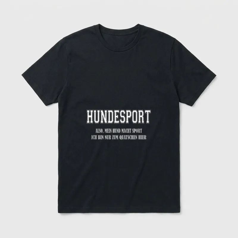 Hunde-Sport Hundeschule Hundplatz Ausbildung T-Shirt – Klassisches T-Shirt in Schwarz