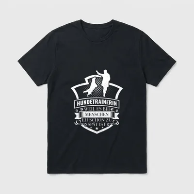 Hundetrainerin Hundeschule Hunde Hundetraining T-Shirt – Klassisches T-Shirt in Schwarz