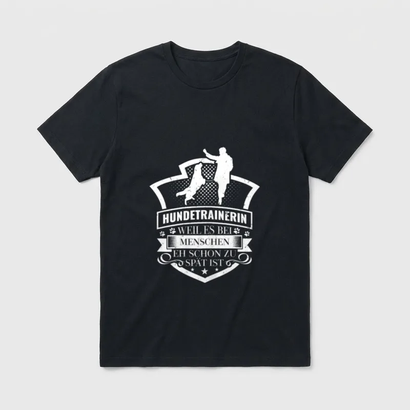Hundetrainerin Hundeschule Hunde Hundetraining T-Shirt – Klassisches T-Shirt in Schwarz