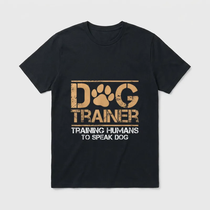 Trainer Hund Hundeschule Hundetraining T-Shirt – Klassisches T-Shirt in Schwarz