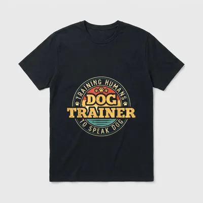 Hundetrainer der Menschen trainiert T-Shirt – Klassisches T-Shirt in Schwarz