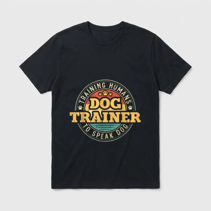 Hundetrainer der Menschen trainiert T-Shirt – Klassisches T-Shirt in Schwarz