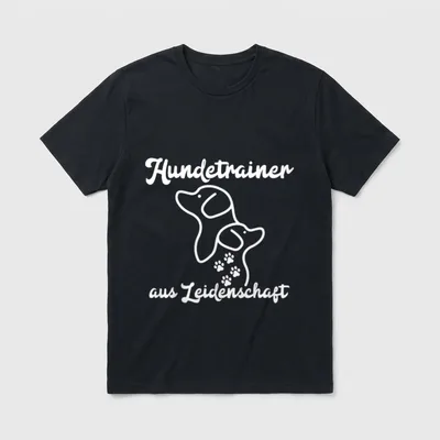 Hundetrainer aus Leidenschaft Welpen T-Shirt – Klassisches T-Shirt in Schwarz
