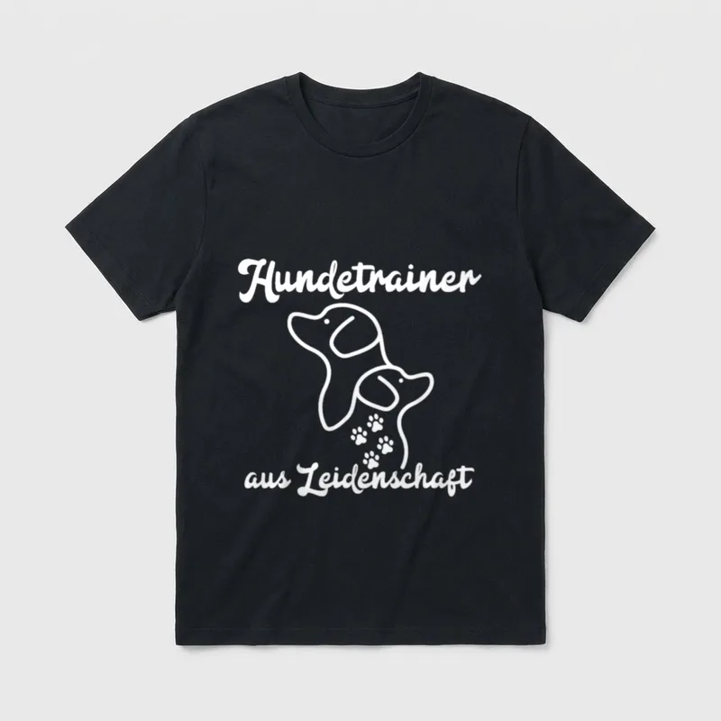 Hundetrainer aus Leidenschaft Welpen T-Shirt – Klassisches T-Shirt in Schwarz