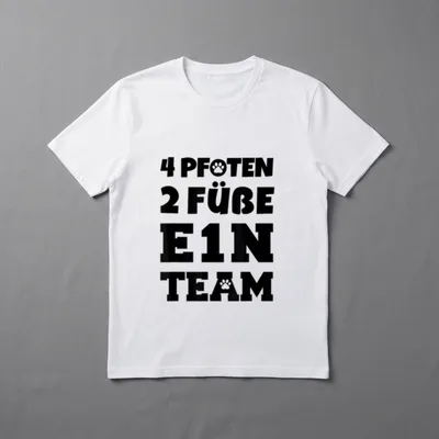 Hunde 4 Pfoten 2 T-Shirt – Klassisches T-Shirt in Schwarz