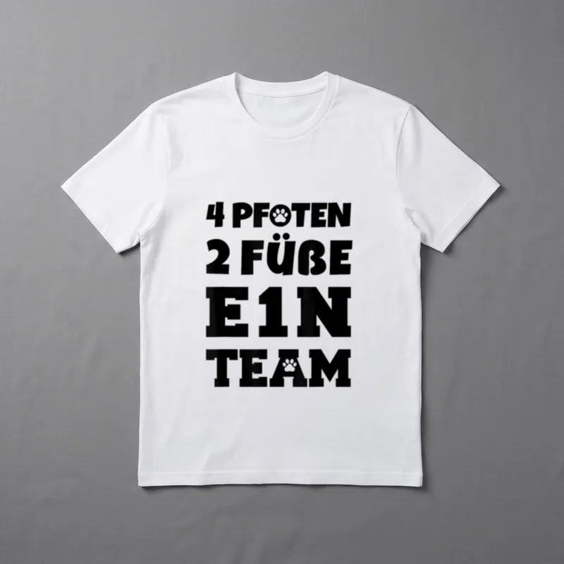 Hunde 4 Pfoten 2 T-Shirt – Klassisches T-Shirt in Schwarz