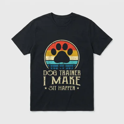 Ich lasse Sitzen passieren T-Shirt – Klassisches T-Shirt in Schwarz