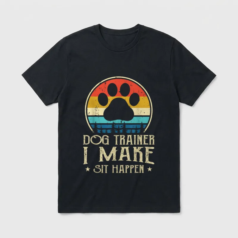 Ich lasse Sitzen passieren T-Shirt – Klassisches T-Shirt in Schwarz