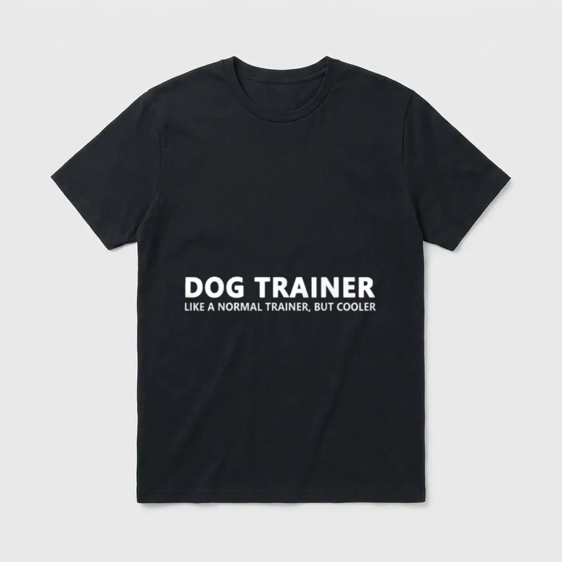 Hundetrainer wie ein normaler T-Shirt – Klassisches T-Shirt in Schwarz