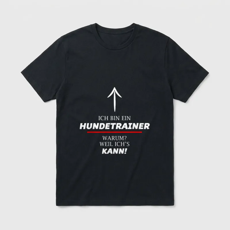 Ich Bin Ein Hundetrainer T-Shirt – Klassisches T-Shirt in Schwarz